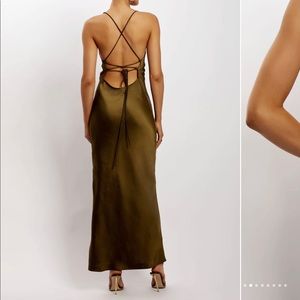 Meshki Sydney Dress - Khaki, Small